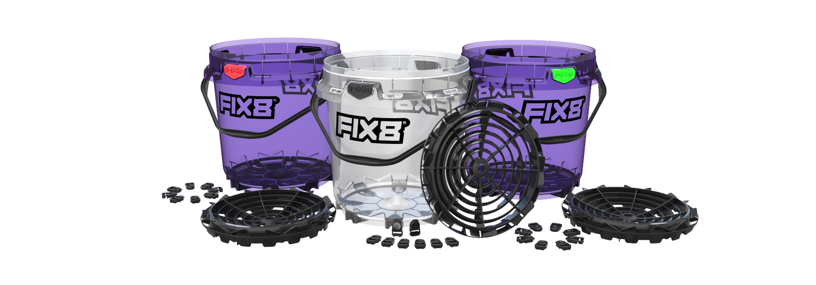3 Bucket Wash, Rinse & Wheel Bundle